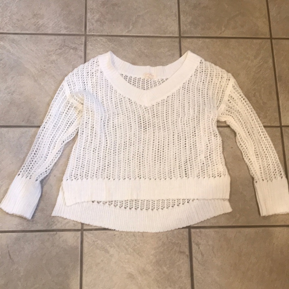 White soft sweater